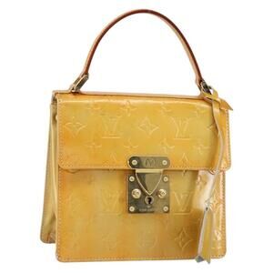 LOUIS VUITTON Monogram Vernis Spring street Hand Bag Gris M91029 LV Auth 155494